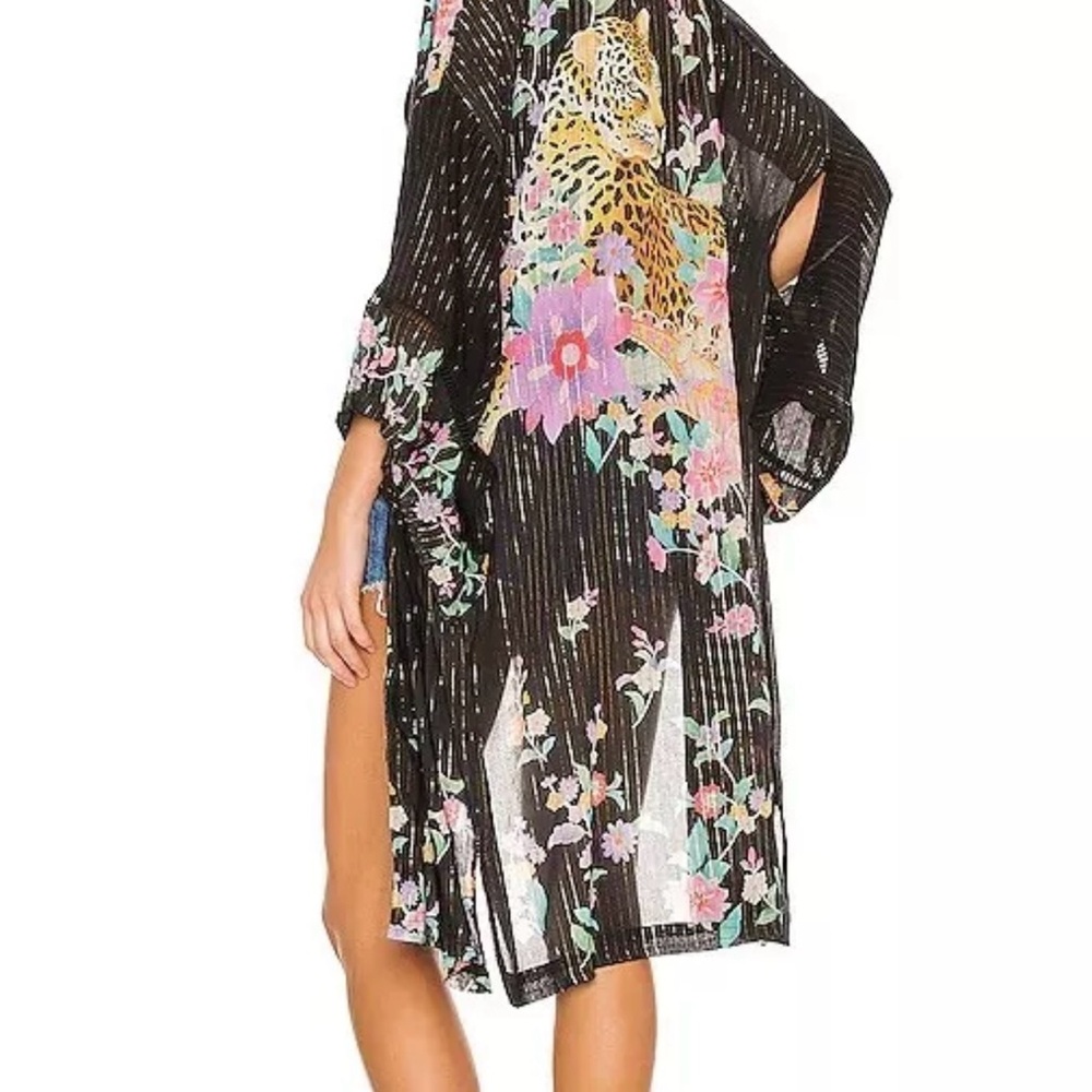Black Spell Floral Kimono
